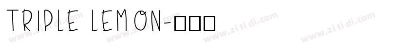TRIPLE LEMON字体转换